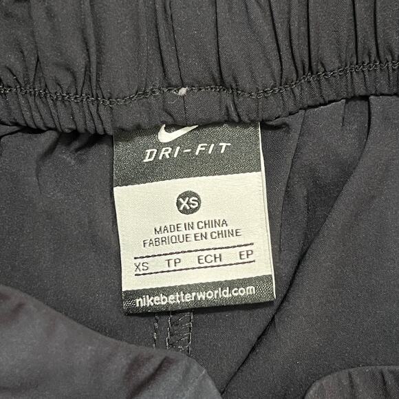 Nike Pants Womens Extra Small‎ Black Cropped Running Jogging Gym Studio Yoga - Picture 5 of 11